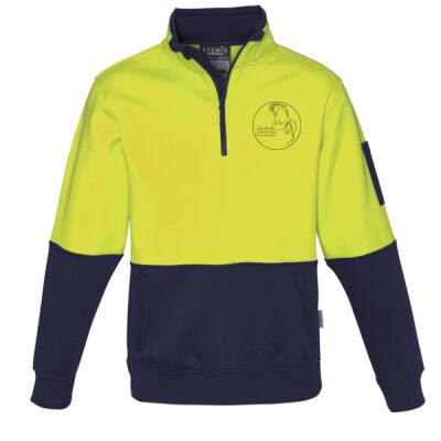 AHHA Unisex Hi Vis 1/2 Zip Pullover Thumbnail
